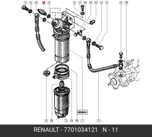 Термовыключатель, пусковой обогатитель 7701034121 RENAULT