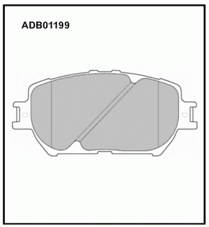 Колодки тормозные дисковые ADB01199 ALLIED NIPPON