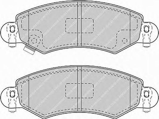 Комплект тормозных колодок, диско FSL1423 FERODO