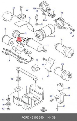 Ремкомплект, распределитель зажигания 6 106 540 FORD
