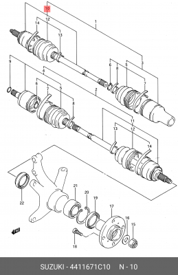 Деталь 44116-71C10 SUZUKI