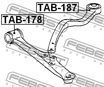 Сайлентблок TAB-187 FEBEST