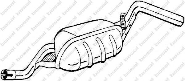 Глушитель выхлопных газов конечный 148107 BOSAL