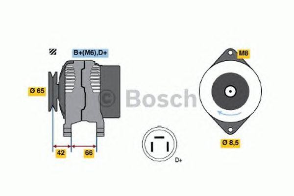 Генератор 0123115012 BOSCH
