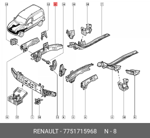 Деталь 7751715968 RENAULT