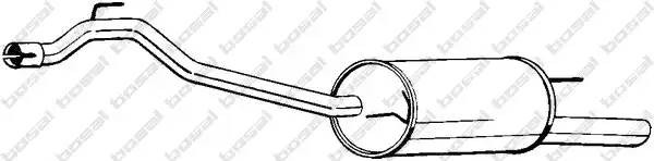 Глушитель выхлопных газов конечный 283-461 BOSAL