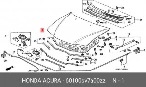 Капот 60100SV7A00ZZ HONDA