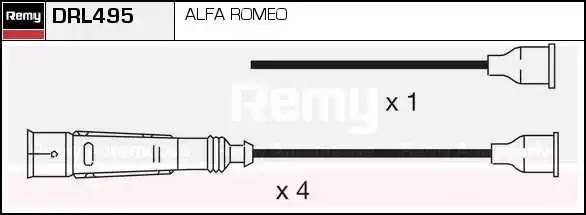 Ккомплект проводов зажигания DRL495 DELCO REMY