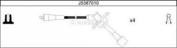 Ккомплект проводов зажигания J5387010 H B JAKOPARTS NIPPARTS