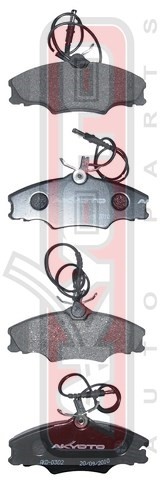 Колодки тормозные дисковые AKD-0302 AKYOTO