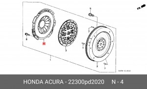 Нажимной диск сцепления 22300PD2020 HONDA