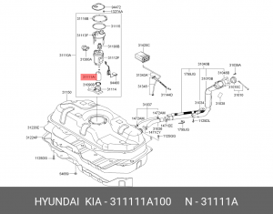 Топливный насос 31111-1A100 HYUNDAI KIA