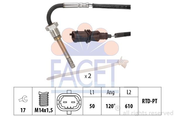 Бегунок распределителя зажигани 3833117 FACET