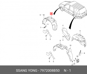 Деталь 7972008B50 SSANG YONG