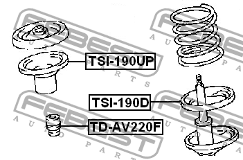 Отбойник амортизатора подвески TD-AV220F FEBEST