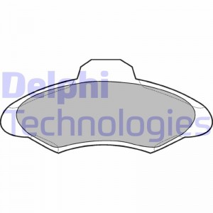 Комплект тормозных колодок, диско LP673 DELPHI