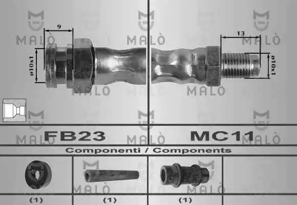 Тормозной шланг 80175 MALO