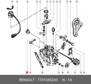 Болт 7701045260 RENAULT