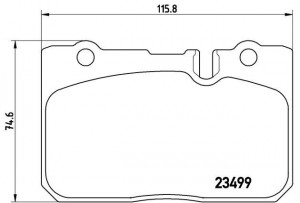 Комплект тормозных колодок, диско P83039 BREMBO
