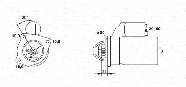 Стартер 943252284010 MAGNETI MARELLI