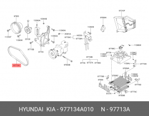 Клиновой ремень 97713-4A010 HYUNDAI KIA