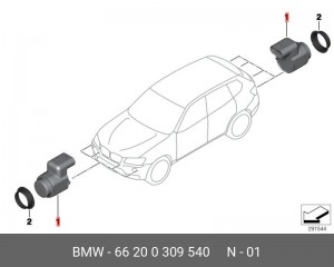 Датчик парковки 66 20 0 309 540 BMW