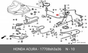 Фильтр, подъема топлива 17708SH3A36 HONDA