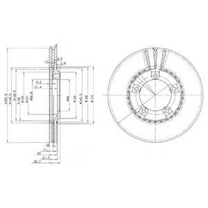 Тормозной диск BG3071 DELPHI