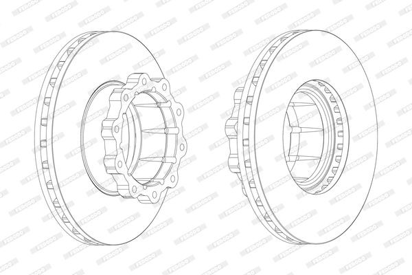 Тормозной диск FCR120A FERODO