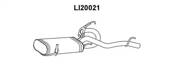 Глушитель выхлопных газов конечный LI20021 VENEPORTE