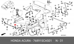 Деталь 76891SCAS01 HONDA