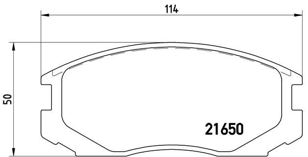 Комплект тормозных колодок, диско P54015 BREMBO