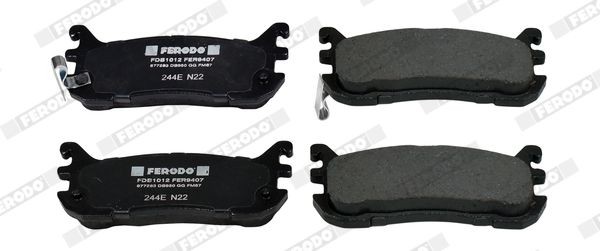 Комплект тормозных колодок, диско FDB1012 FERODO
