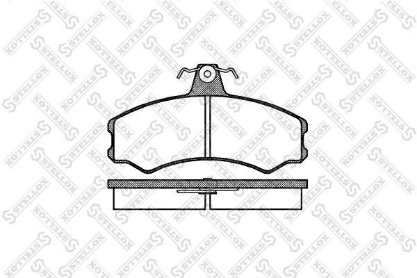 Колодки тормозные дисковые 154-002-SX STELLOX