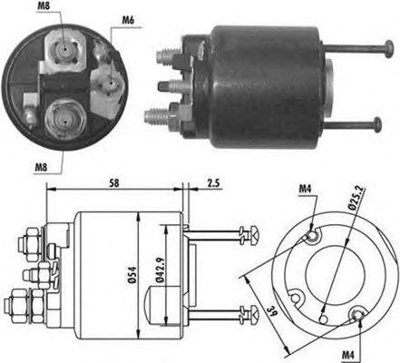 Тяговое реле, стартер 940113050064 MAGNETI MARELLI