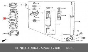 Деталь 52441S7SN01 HONDA