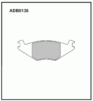 Колодки тормозные дисковые ADB0136 ALLIED NIPPON