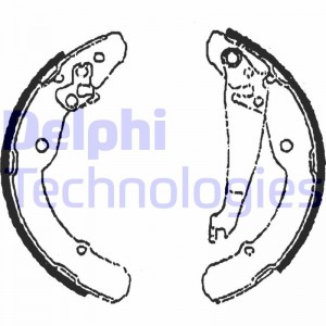 Комплект тормозных колодок LS1784 DELPHI