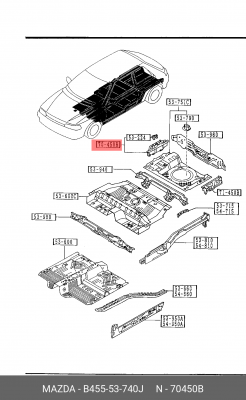 Деталь B45553740J MAZDA