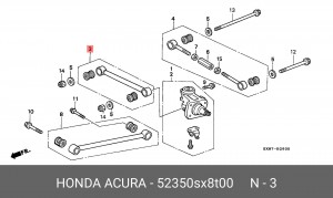 Рычаг подвески 52350SX8T00 HONDA