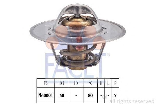 Термостат, охлаждающая жидкость 7.8465S FACET