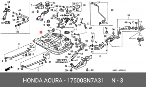 Топливный бак 17500SN7A31 HONDA