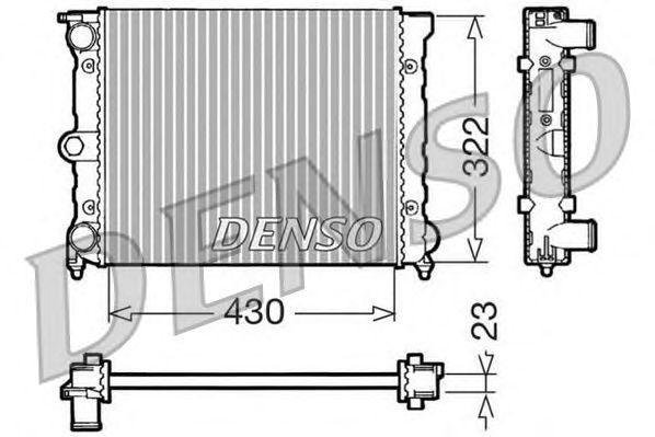 Радиатор, охлаждение двигател DRM32022 DENSO