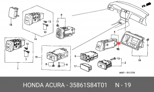 Лампа 35861S84T01 HONDA