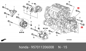 Деталь 957011206008 HONDA