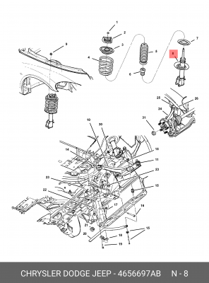 Деталь 4656 697AB CHRYSLER