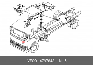 Главный тормозной цилиндр 4797843 IVECO