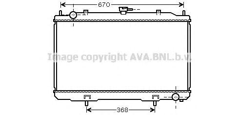 Радиатор охлаждения ДВС DN2324 AVA
