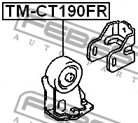 Подушка двигателя TM-CT190FR FEBEST