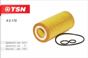 Фильтр масляный двигателя 95178 TSN